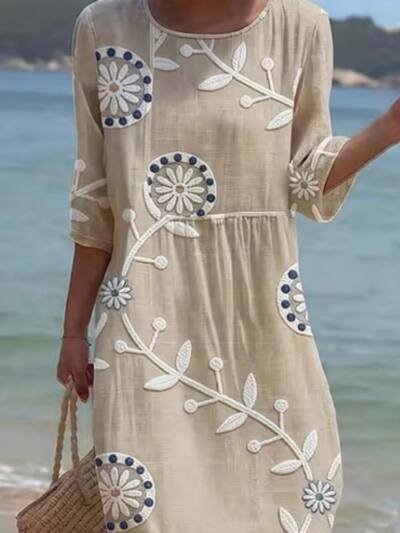 3D Digital Printing Ladies Fashion Plus Size Dress