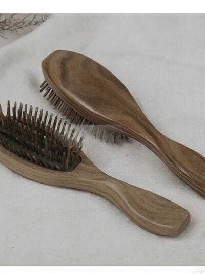 Natural Green Sandalwood Massage Comb, Hair Comb