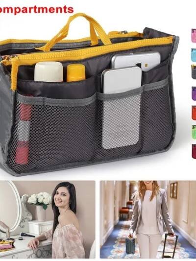 Women Lady Travel Insert Handbag Organiser Makeup Bags Toiletry Purse
