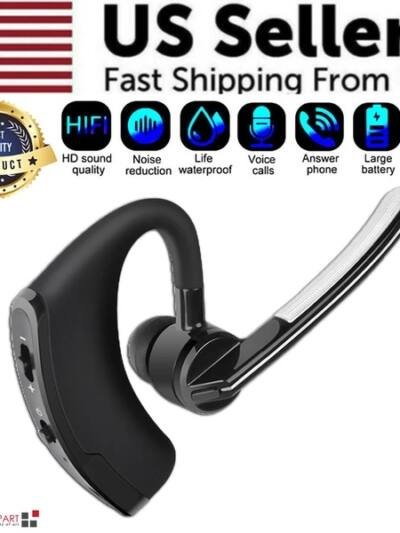 Bluetooth Earpiece Wireless Headset Noise Cancelling Headphones