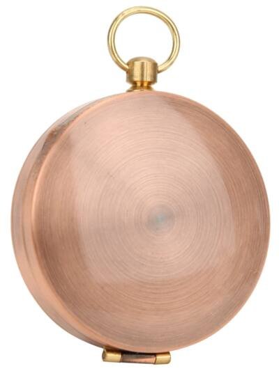 Portable Vintage Retro Metal Copper Flip Cover Pocket Watch Compass